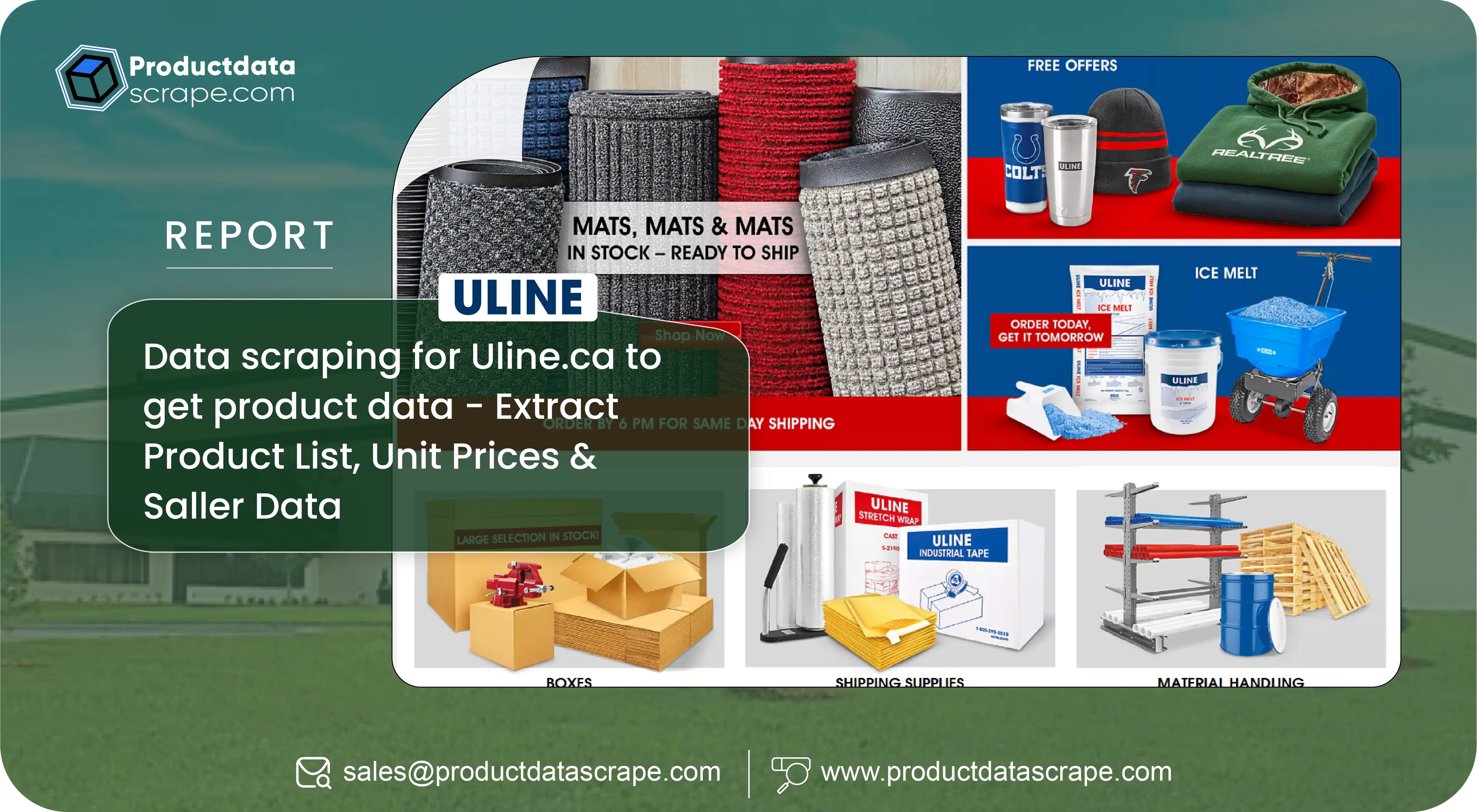 Data scraping for Uline.ca to get product data